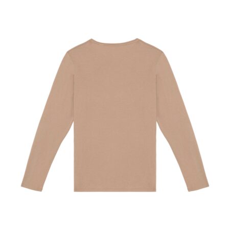 T-Shirt Délavé Manches Longues Unisexe Washed Cream Coffee