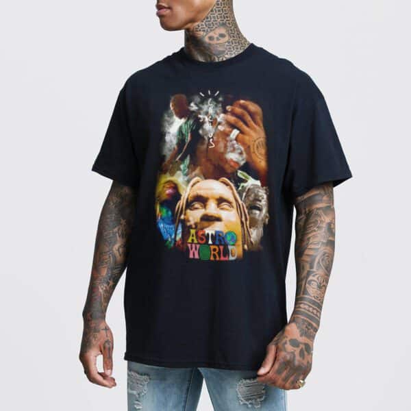 T shirt noir travis scott astroworld