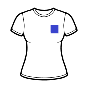 Apparel vector t-shirt femme coeur