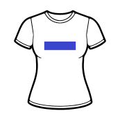 Apparel vector t-shirt femme face bande