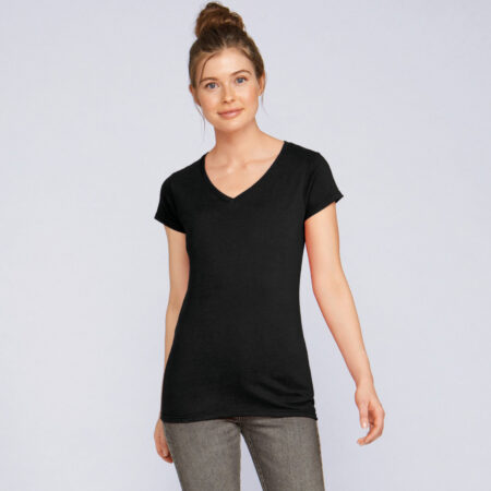 À partir de* 3,44€ - Gildan GI64V00L  - T-Shirt Femme Col V