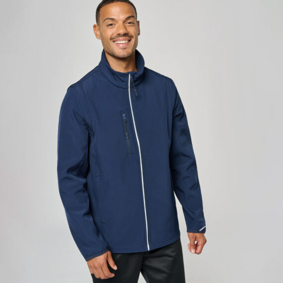 À partir de* 38,75€ - Proact PA323 - Veste softshell sport manches amovibles unisexe