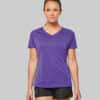 À partir de* 4,86€ - Proact PA477 - T-shirt de Sport Col V Femme
