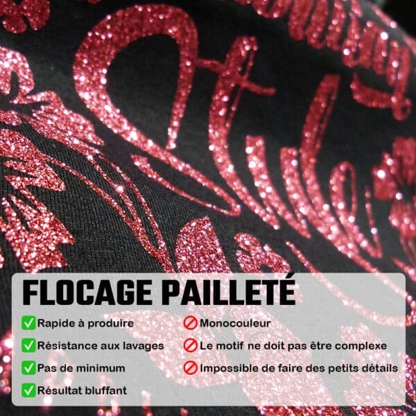 flocage paillete description