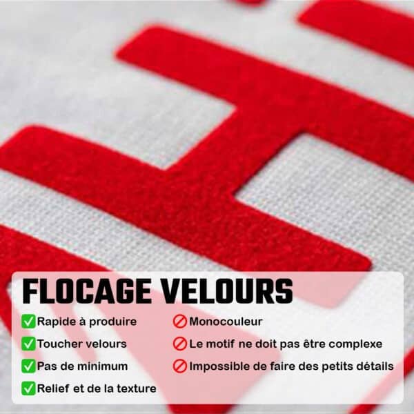 flocage velours description
